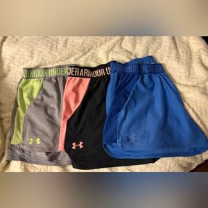 Under Armour Shorts - Blue, Black/pink, Gray/green